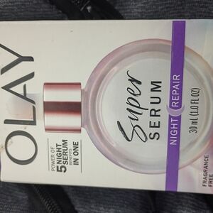 OLAY Super Serum Night Repair with Purple and White Design